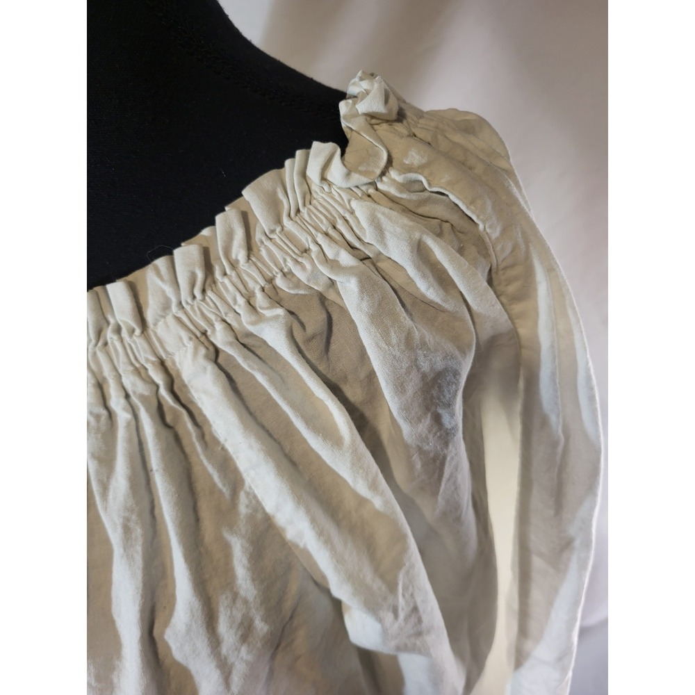 Threads Of Time White Renaissance Cosplay Ruffle Under Shirt - Picture 2 of 5
